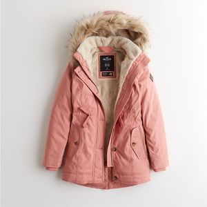 Hollister Jacket-Pink Small